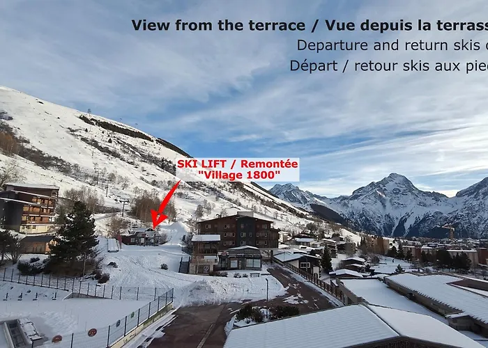 Au Pied Des Pistes Avec Superbe Vue Les Deux Alpes