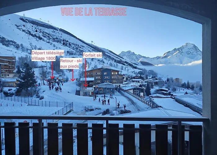 Apartmán Au Pied Des Pistes Avec Superbe Vue *