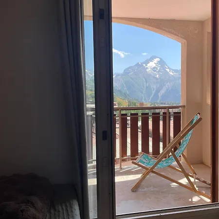 Au Pied Des Pistes Avec Superbe Vue アパート レ・デュー・アルプ